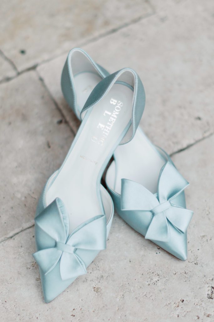 Blue shoes Wedding Day Details