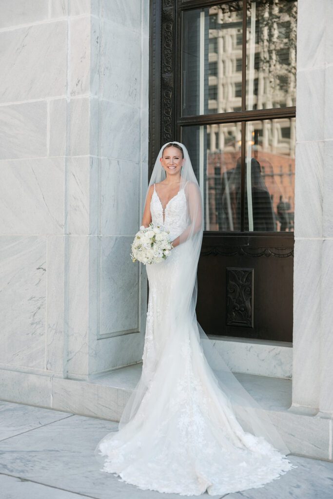 Bride & Groom at the Supreme court of ohio