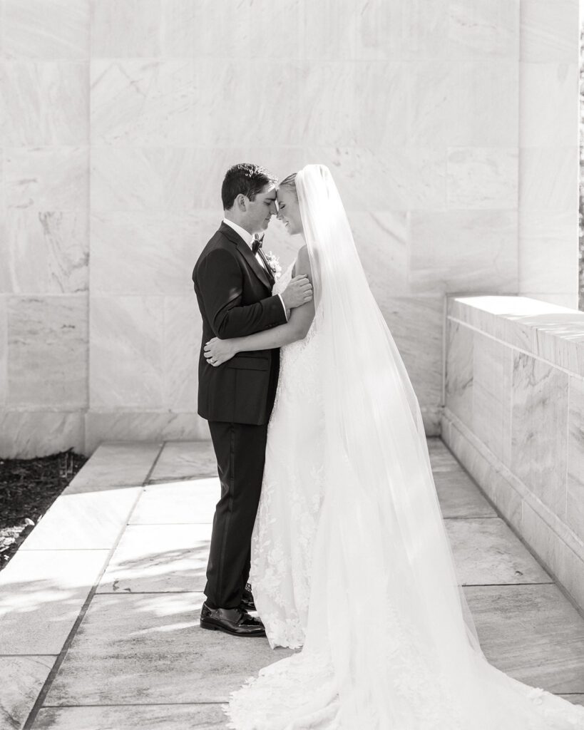 Bride & Groom at the Supreme court of ohio