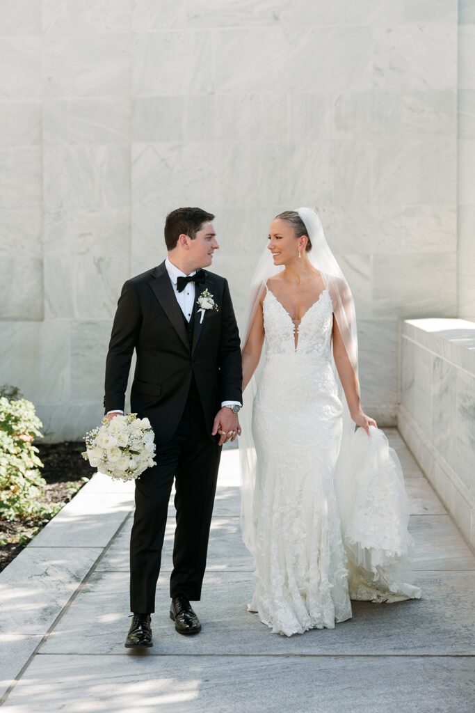 Bride & Groom at the Supreme court of ohio