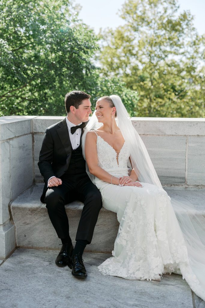 Bride & Groom at the Supreme court of ohio