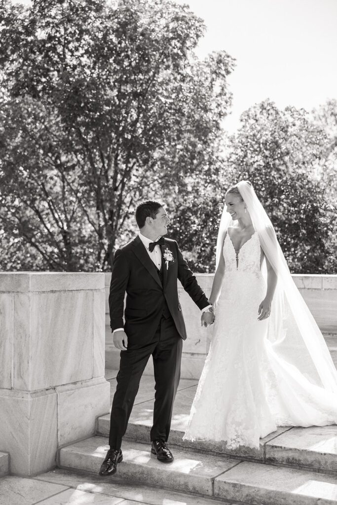 Bride & Groom at the Supreme court of ohio