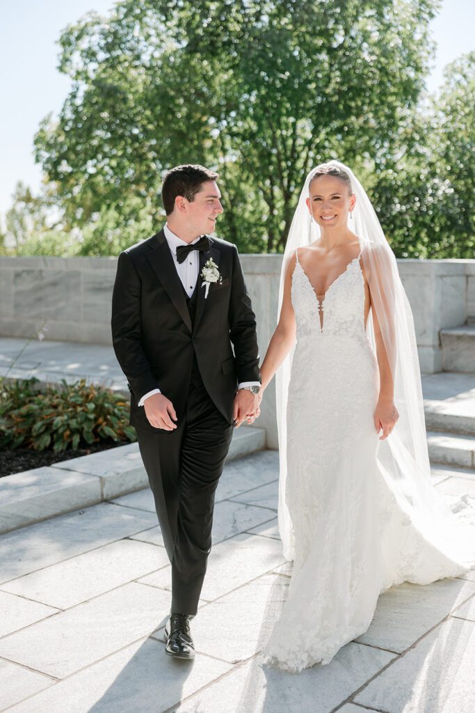 Bride & Groom at the Supreme court of ohio