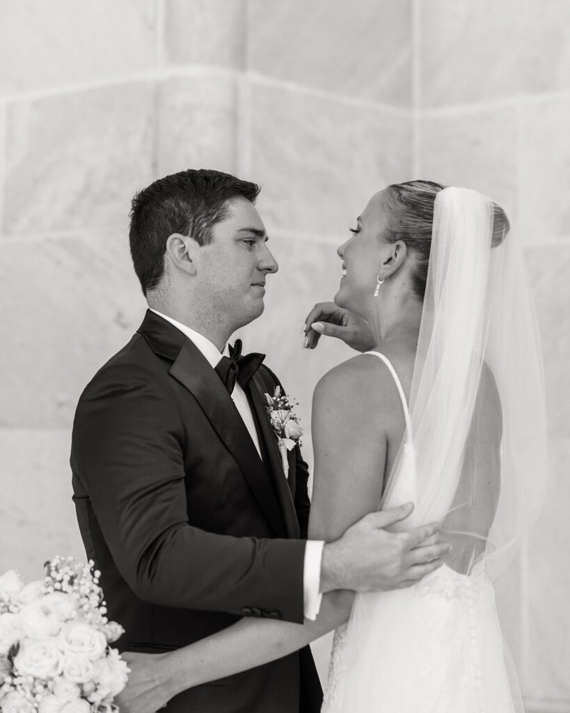 Bride & Groom at the Supreme court of ohio