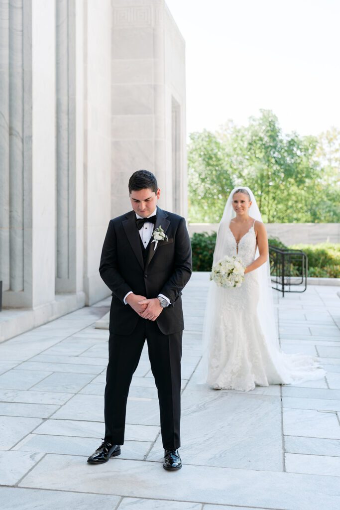 Bride & Groom at the Supreme court of ohio