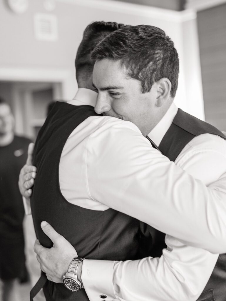 groom and dad